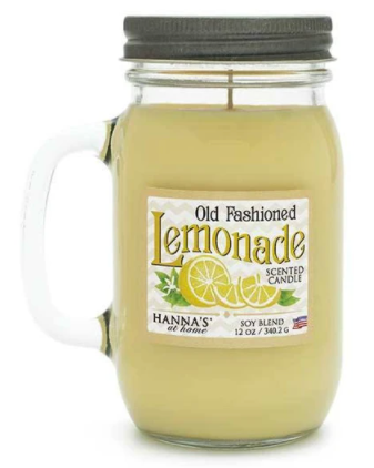Lemonade Glass Jar Candle