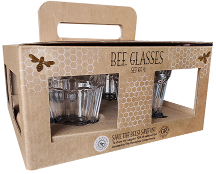 Bee Glassware Set Of 4