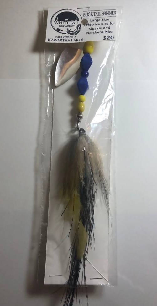 Bucktail Spinner Large Blue-Yellow/ Silver SL005