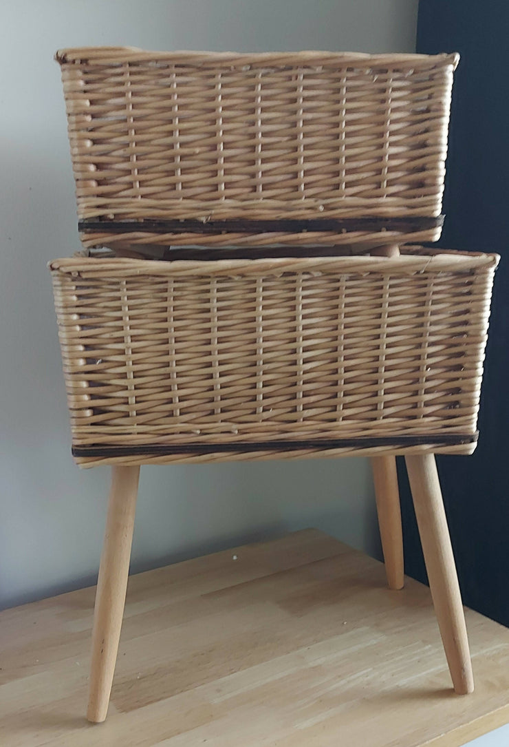 Wicker Planters (set of two)