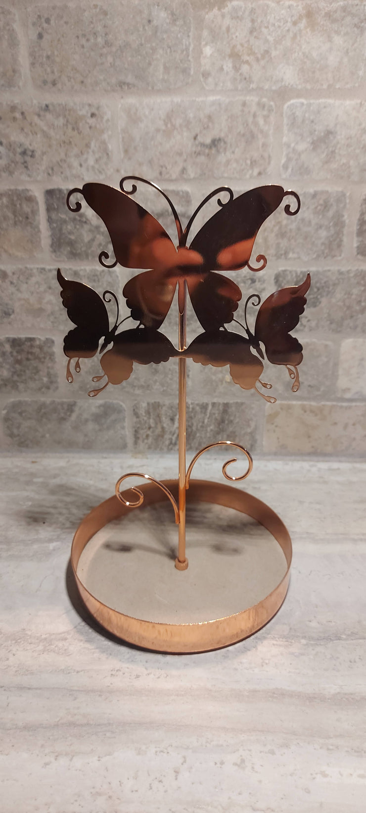 Copper Butterfly Jewelry Holder
