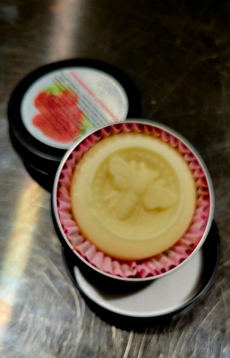 Strawberry or Orange solid lotion bars